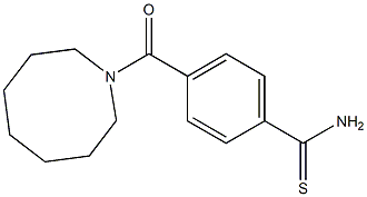 4-(azocan-1-ylcarbonyl)benzene-1-carbothioamide Struktur