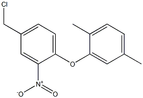 4-(chloromethyl)-1-(2,5-dimethylphenoxy)-2-nitrobenzene Struktur