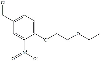 4-(chloromethyl)-1-(2-ethoxyethoxy)-2-nitrobenzene Struktur