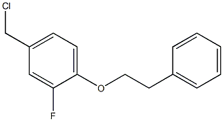 4-(chloromethyl)-2-fluoro-1-(2-phenylethoxy)benzene Structure