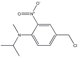 4-(chloromethyl)-N-methyl-2-nitro-N-(propan-2-yl)aniline Struktur