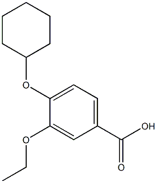 4-(cyclohexyloxy)-3-ethoxybenzoic acid Struktur