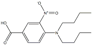 4-(dibutylamino)-3-nitrobenzoic acid Struktur