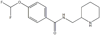 4-(difluoromethoxy)-N-(piperidin-2-ylmethyl)benzamide Struktur