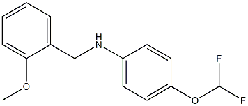 4-(difluoromethoxy)-N-[(2-methoxyphenyl)methyl]aniline Struktur