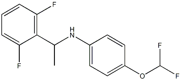 4-(difluoromethoxy)-N-[1-(2,6-difluorophenyl)ethyl]aniline Struktur