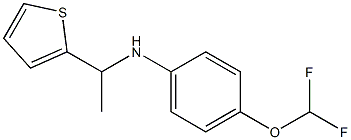 4-(difluoromethoxy)-N-[1-(thiophen-2-yl)ethyl]aniline Struktur