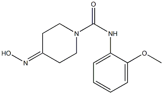 4-(hydroxyimino)-N-(2-methoxyphenyl)piperidine-1-carboxamide Struktur
