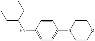 4-(morpholin-4-yl)-N-(pentan-3-yl)aniline Struktur