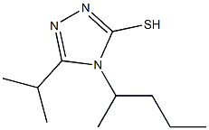 4-(pentan-2-yl)-5-(propan-2-yl)-4H-1,2,4-triazole-3-thiol Struktur