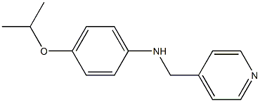 4-(propan-2-yloxy)-N-(pyridin-4-ylmethyl)aniline Struktur