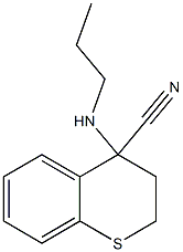 4-(propylamino)-3,4-dihydro-2H-1-benzothiopyran-4-carbonitrile Struktur