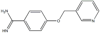 4-(pyridin-3-ylmethoxy)benzenecarboximidamide Struktur