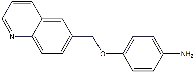 4-(quinolin-6-ylmethoxy)aniline Struktur