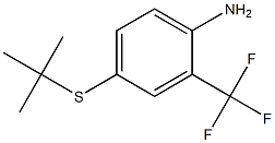 4-(tert-butylsulfanyl)-2-(trifluoromethyl)aniline Struktur