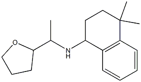 4,4-dimethyl-N-[1-(oxolan-2-yl)ethyl]-1,2,3,4-tetrahydronaphthalen-1-amine Struktur