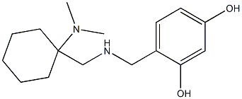 4-[({[1-(dimethylamino)cyclohexyl]methyl}amino)methyl]benzene-1,3-diol Struktur