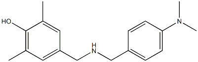 4-[({[4-(dimethylamino)phenyl]methyl}amino)methyl]-2,6-dimethylphenol Struktur