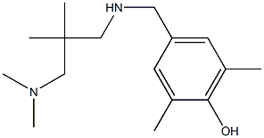 4-[({2-[(dimethylamino)methyl]-2-methylpropyl}amino)methyl]-2,6-dimethylphenol Struktur