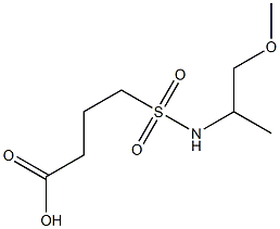 4-[(1-methoxypropan-2-yl)sulfamoyl]butanoic acid Struktur