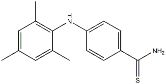 4-[(2,4,6-trimethylphenyl)amino]benzene-1-carbothioamide Struktur