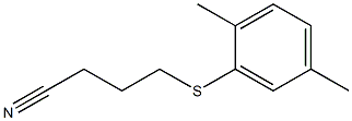 4-[(2,5-dimethylphenyl)sulfanyl]butanenitrile Struktur