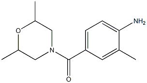 4-[(2,6-dimethylmorpholin-4-yl)carbonyl]-2-methylaniline Struktur