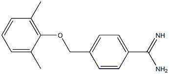 4-[(2,6-dimethylphenoxy)methyl]benzenecarboximidamide Struktur