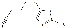 4-[(2-amino-1,3-thiazol-5-yl)thio]butanenitrile Struktur