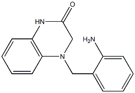 4-[(2-aminophenyl)methyl]-1,2,3,4-tetrahydroquinoxalin-2-one Struktur