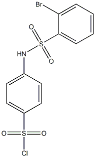 4-[(2-bromobenzene)sulfonamido]benzene-1-sulfonyl chloride Struktur