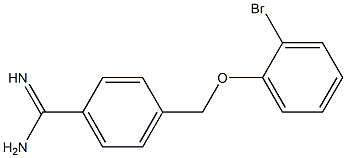 4-[(2-bromophenoxy)methyl]benzenecarboximidamide Struktur