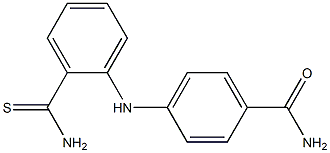 4-[(2-carbamothioylphenyl)amino]benzamide Struktur