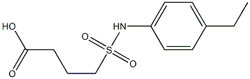 4-[(4-ethylphenyl)sulfamoyl]butanoic acid Struktur