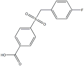 4-[(4-fluorobenzyl)sulfonyl]benzoic acid Struktur