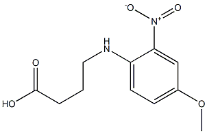 4-[(4-methoxy-2-nitrophenyl)amino]butanoic acid Struktur