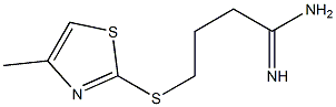 4-[(4-methyl-1,3-thiazol-2-yl)sulfanyl]butanimidamide Struktur