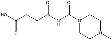 4-[(4-methylpiperazin-1-yl)carbonylamino]-4-oxobutanoic acid Struktur