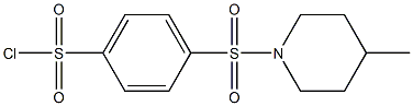 4-[(4-methylpiperidine-1-)sulfonyl]benzene-1-sulfonyl chloride Struktur