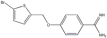 4-[(5-bromothien-2-yl)methoxy]benzenecarboximidamide Struktur