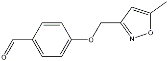 4-[(5-methyl-1,2-oxazol-3-yl)methoxy]benzaldehyde Struktur