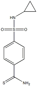 4-[(cyclopropylamino)sulfonyl]benzenecarbothioamide Struktur