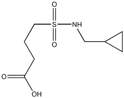 4-[(cyclopropylmethyl)sulfamoyl]butanoic acid Struktur