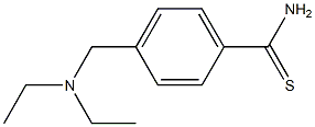 4-[(diethylamino)methyl]benzenecarbothioamide Struktur