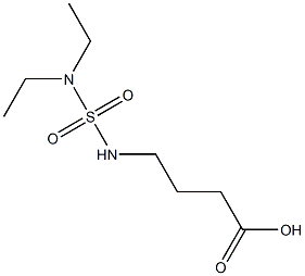 4-[(diethylsulfamoyl)amino]butanoic acid Struktur