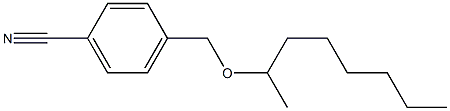 4-[(octan-2-yloxy)methyl]benzonitrile Struktur