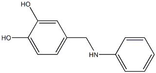 4-[(phenylamino)methyl]benzene-1,2-diol Struktur