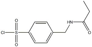 4-[(propionylamino)methyl]benzenesulfonyl chloride Struktur