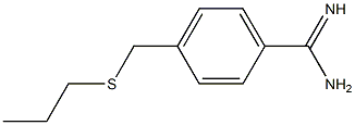 4-[(propylsulfanyl)methyl]benzene-1-carboximidamide Struktur