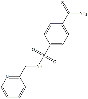 4-[(pyridin-2-ylmethyl)sulfamoyl]benzene-1-carbothioamide Struktur